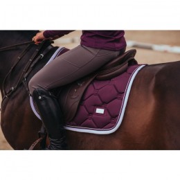 Equestrian Stockholm FW'20 Jumping Saddlepad Purple White Edge