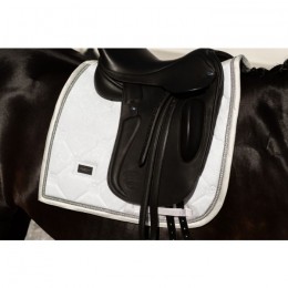 Equestrian Stockholm FW'24 Timeless White Glimmer Dressage saddlepad