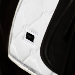 Equestrian Stockholm FW'24 Timeless White Glimmer Dressage saddlepad