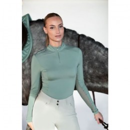 Equestrian Stockholm SS25 Mint Green Air Breeze Top