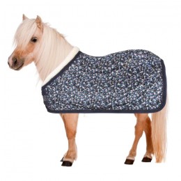 Imperial Riding FW'24 Fleecedeken Petit-Lovefetti Dark-Shetlander