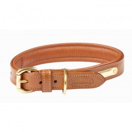 Weatherbeeta Leather Dog Collar Padded