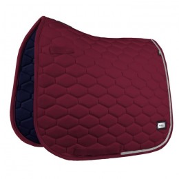 Fair Play Hexagon Crystal saddle pad Burgundy