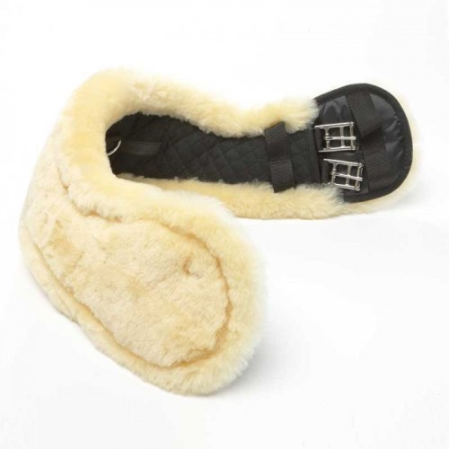 Kavalkade Dressage Girth Moon with Lambskin