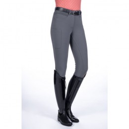 HKM Riding Breeches Rosewood Silicone Full Seat