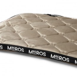 Mrs. Ros Charmer Dressage Saddlepad Blushing Taupe Velvet