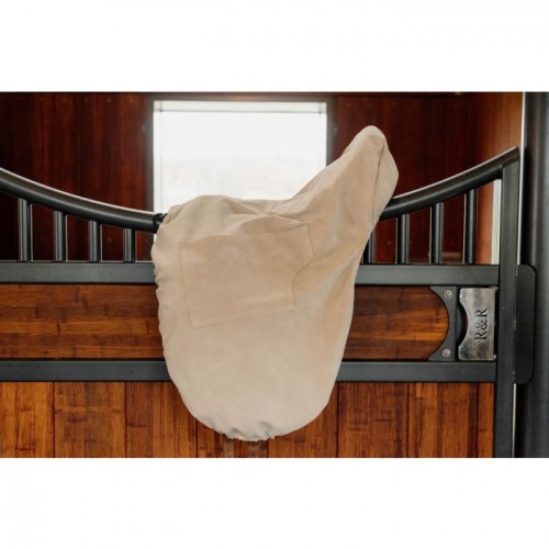 Kentucky saddle cover with gold plate