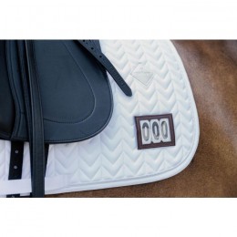 Kentucky Fishbone Competition Dressage Saddle Pad with 2 Numbers