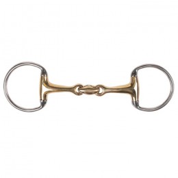Q-essentials double-jointed eggbutt snaffle  Argentan