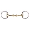 Q-essentials double-jointed eggbutt snaffle Argentan