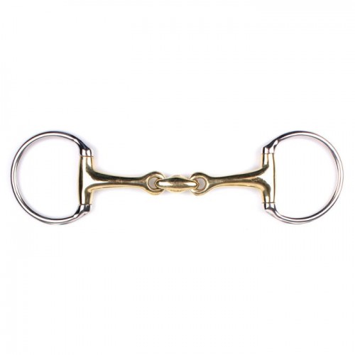 Q-essentials double-jointed eggbutt snaffle  Argentan