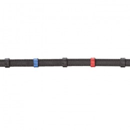 Kavalkade rubberised training reins with colored stop ridges
