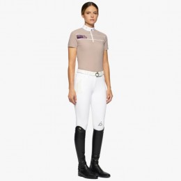 Cavalleria Toscana FW'22 CT Team Daytona S/S Zip Zip Competition Polo Women