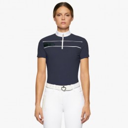 Cavalleria Toscana FW'22 CT Team Daytona S/S Zip Zip Competition Polo Women