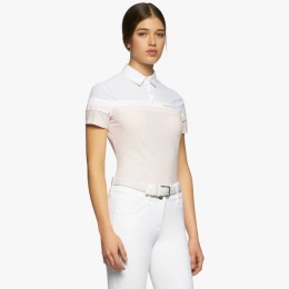 Cavalleria Toscana SS'22 Perforated Jersey S/S Training Polo Women