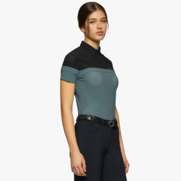 Cavalleria Toscana SS'22 Perforated Jersey S/S Training Polo Women