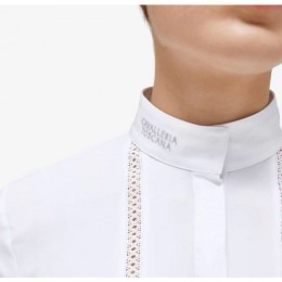 Cavalleria Toscana FW'23 Sangallo Embroidery Jersey L/S Competition Shirt Women