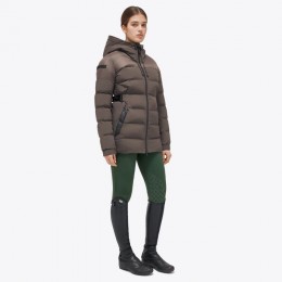 Cavalleria Toscana FW'23 CT Long Hooded Nylon Puffer Jacket Belt Women