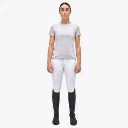 Cavalleria Toscana SS'23 CT Perforated Motif Print Cotton T-Shirt Girls