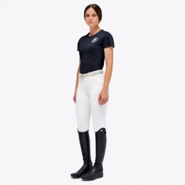 Cavalleria Toscana SS'23 Cotton Puff Sleeve CT Emblem T-shirt Women