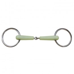 BR single jointed loose ring snaffle Apple Mouth 18mm
