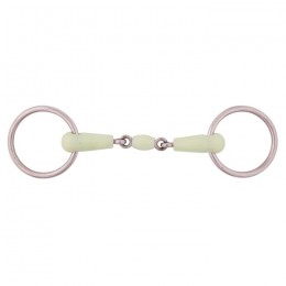 BR double jointed loose ring snaffle Apple Mouth 18mm