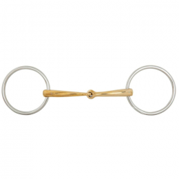 BR single jointed loose ring snaffle Soft Contact 12 mm Ø 70 mm