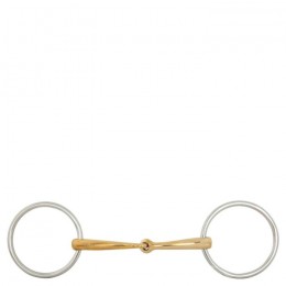 BR single joint loose ring snaffle Soft Contact 16 mm Ø 70 mm