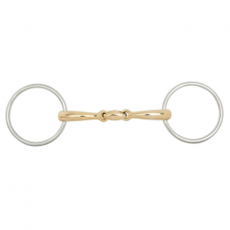 BR Double Jointed Loose Ring Snaffle Soft Contact 14 mm Ø 70 mm
