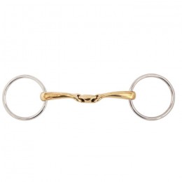 BR Double Jointed Loose Ring Snaffle Soft Contact 14 mm