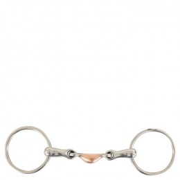 BR Pessoa Double Jointed Loose Ring Snaffle Magic System 14 mm
