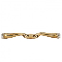 BR Double Jointed Eggbutt Snaffle Slightly Curved Soft Contact 14 mm