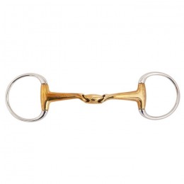 BR Double Jointed Eggbutt Snaffle Slightly Curved Soft Contact 16 mm