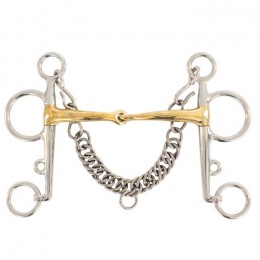 BR Single Jointed Pelham Soft Contact 14mm