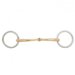 BR Single Jointed Loose Ring Bradoon Soft Contact 10 mm Ø 50 mm