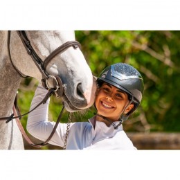 Kask Star Lady Pure Shine 2.0 Anthracite Chrome Silver Crystals Midnight Anthracite