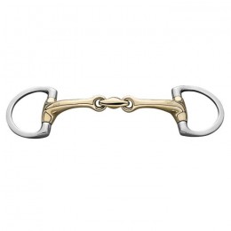 Sprenger Dynamics RS double jointed eggbut flat rings bradoon 14mm