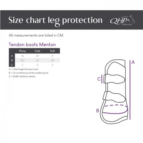 QHP Tendon Boots Menton