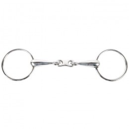 Harry's Horse Loose ring snaffle, french mouth with flat link, 20mm
