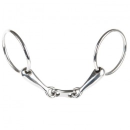 Harry's Horse Loose ring snaffle, french mouth with flat link, 20mm