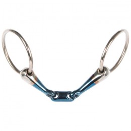 Harry's Horse Loose ring snaffle, french mouth with o-link, Sweet Iron, 20
