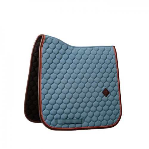 Kentucky Onion Quilt Neon Leather Dressage Saddle Pad