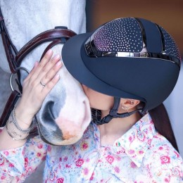 Kask Star Lady Chrome 2.0 Navy Crystals Waterfence Vintage Rose Mix