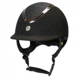Back On Track Helmet Pardus Microfiber Strass with rotation button