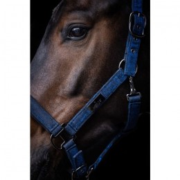 Mrs. Ros FW'23 Headcollar Set Festive Saffier Glitter