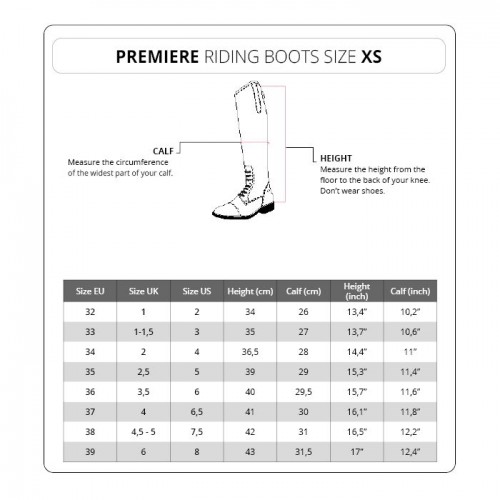 Premiere riding boots Taminiau Small Shaft