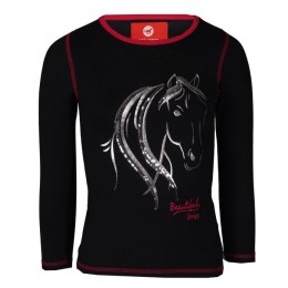 Red Horse long sleeved T-shirt Flash