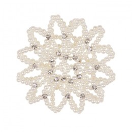 QHP Hair Net Pearl met strass