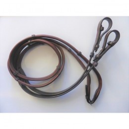 HB Showtime soft leather reins with stops