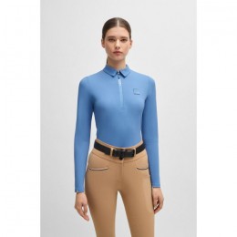 BOSS Equestrian SS25 Trainingsshirt Chess Stripes